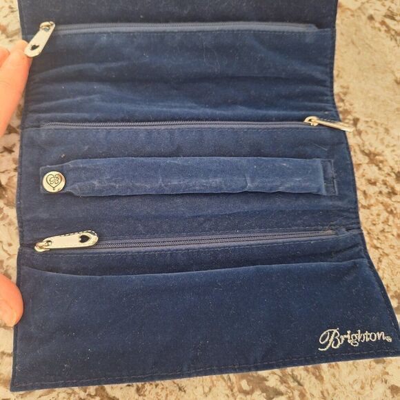 Brighton Jewelry Roll Anchors Aweigh seaside chic storage organizer - Picture 2 of 7